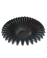 Black Ribbed skål liten