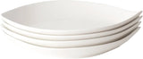 Vit Lilja pasta-/salladstallrik 4 st