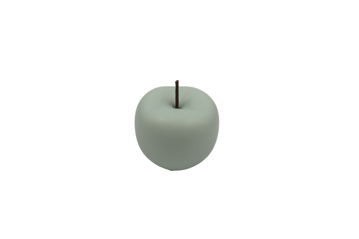 Apple dekoration mintgrön stor