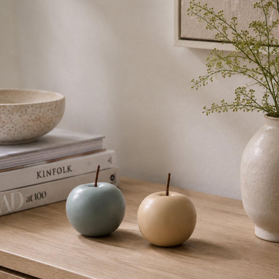 Apple dekoration beige