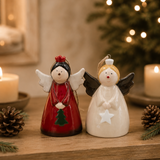 Gabrielle ängel beige och röd set om 2