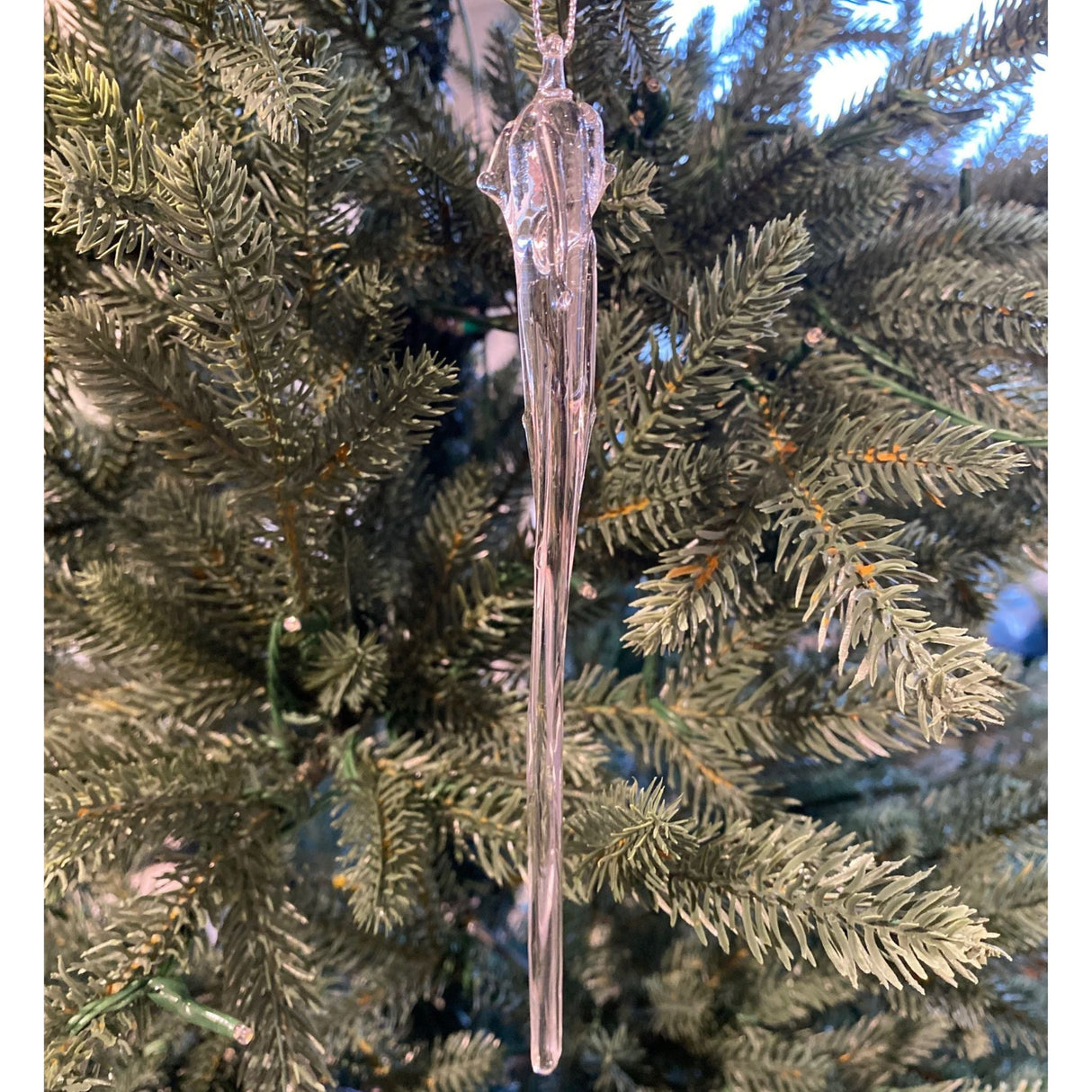 Juldekoration istapp med droppar 4 st