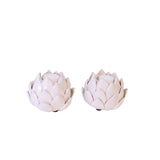 Lotus White ljusstake 2 st