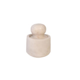 White Marble mortel med stöt stor