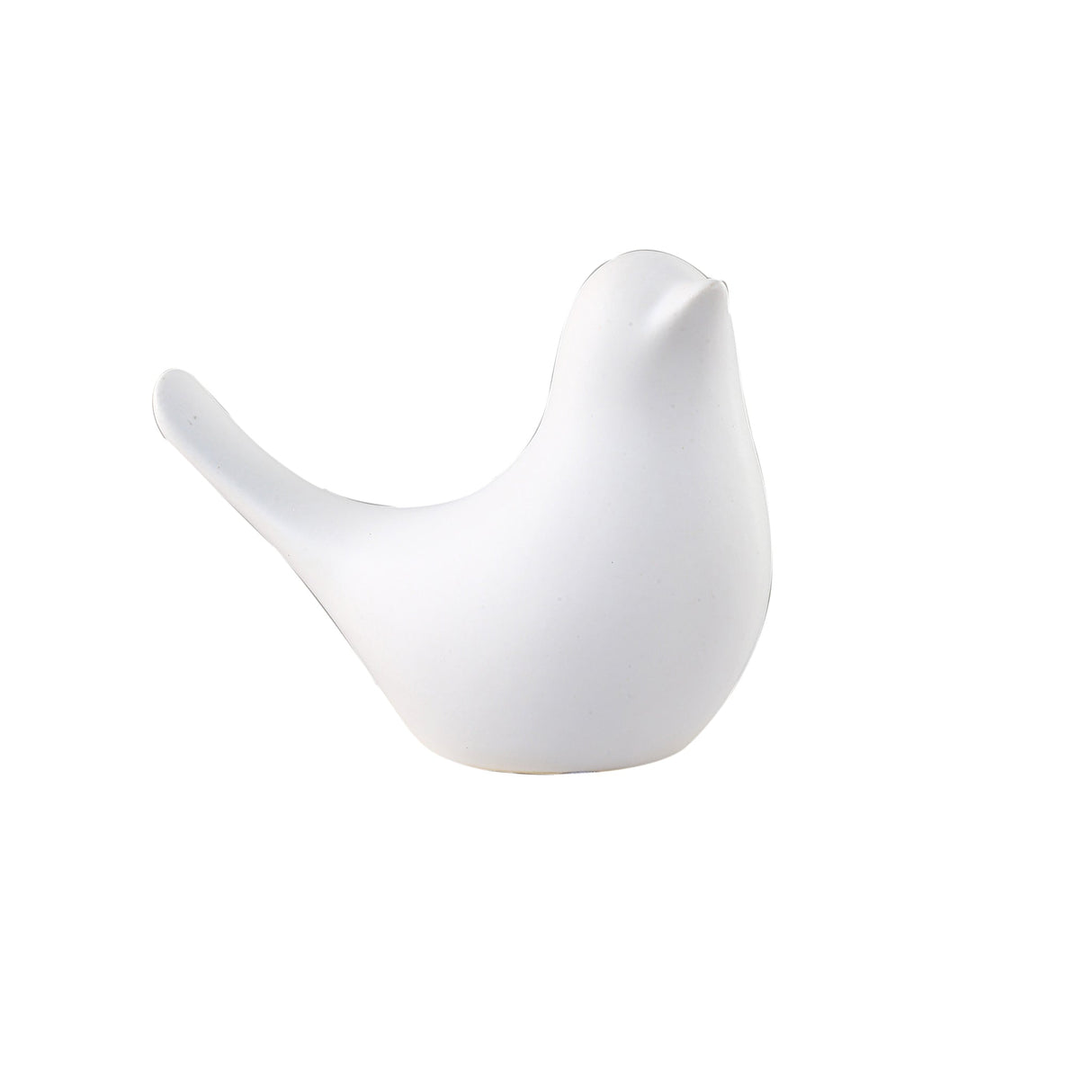 Bird figur vit medium