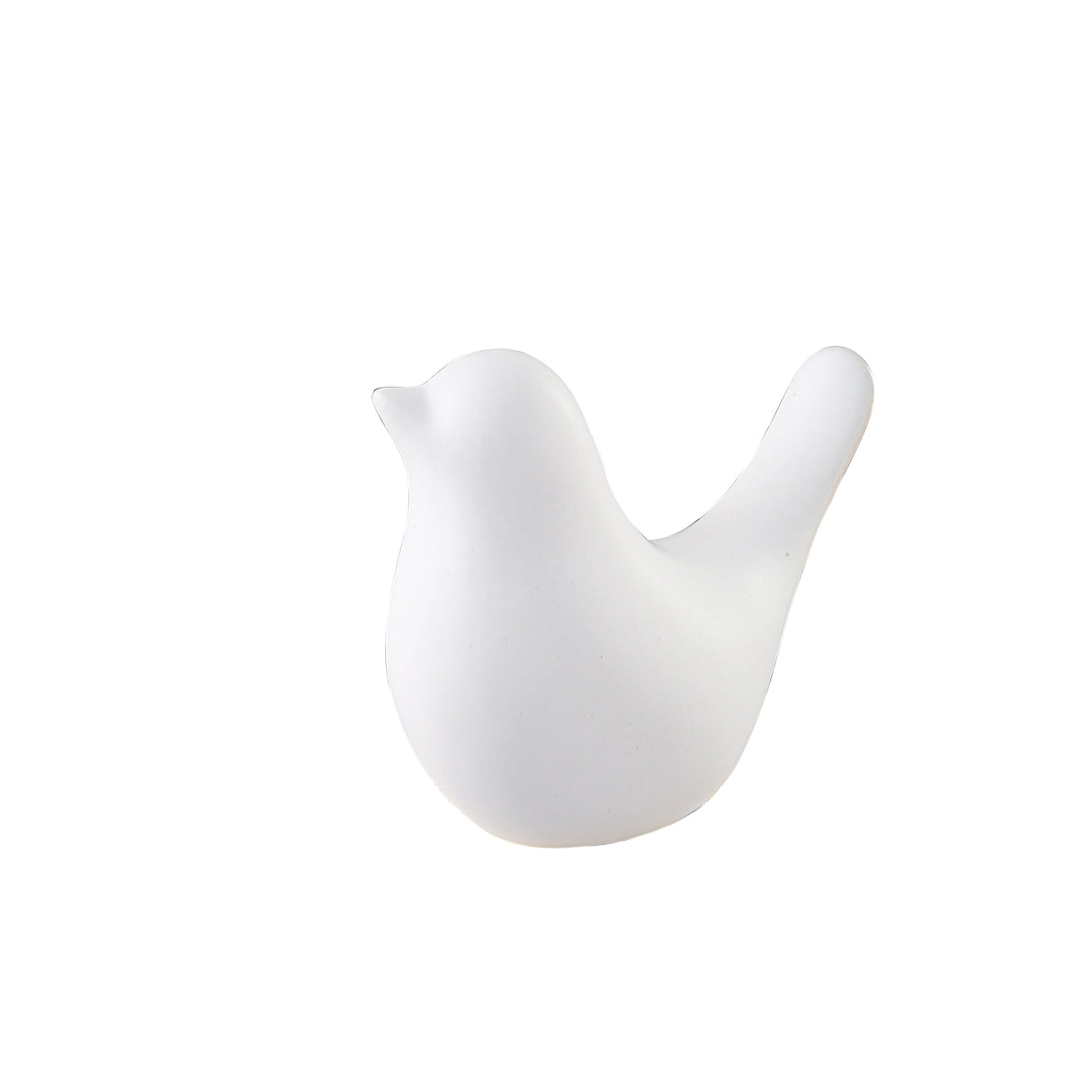 Bird figur vit medium