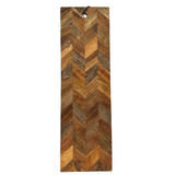 Vintage chevron skärbräda 20x65 cm