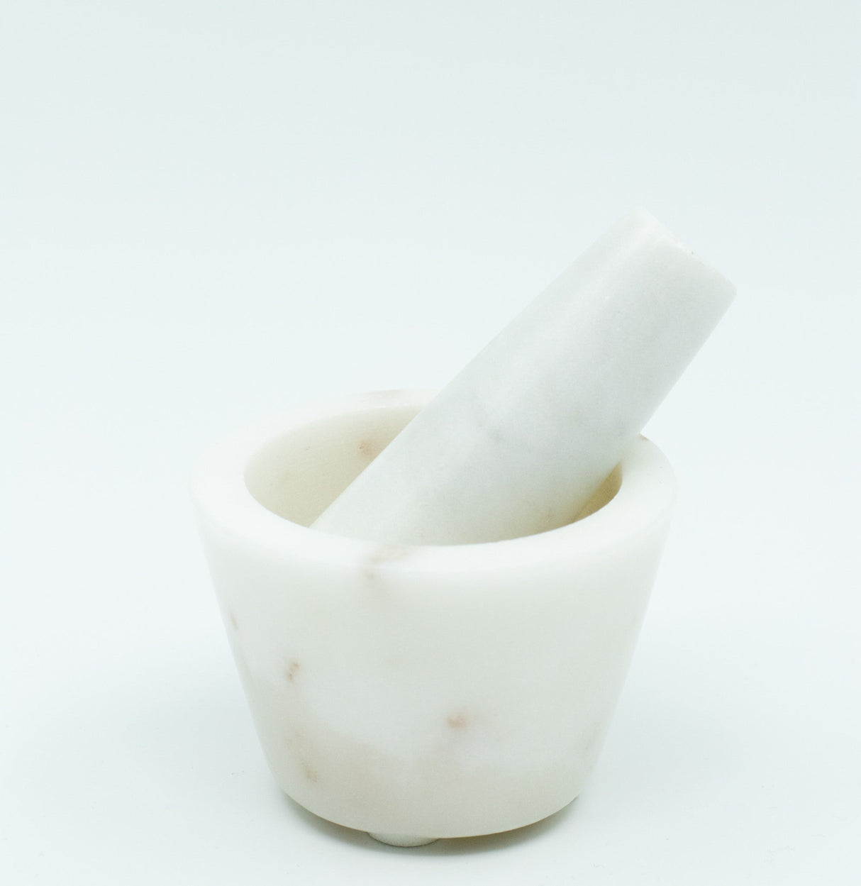 White Marble mortel med stöt