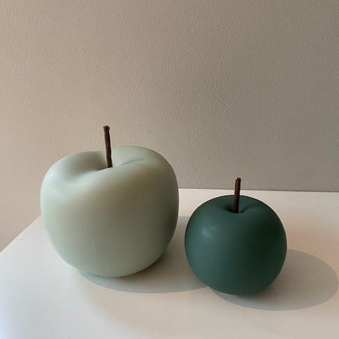 Apple dekoration mintgrön stor