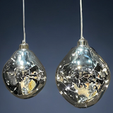 Ariel Silver ljusdekoration 12 cm