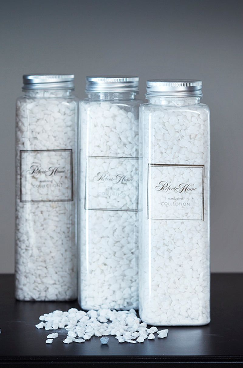 Deco stenar vit 3-pack