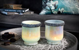 Sweet Candy mintgrön värmeljushållare 2 st